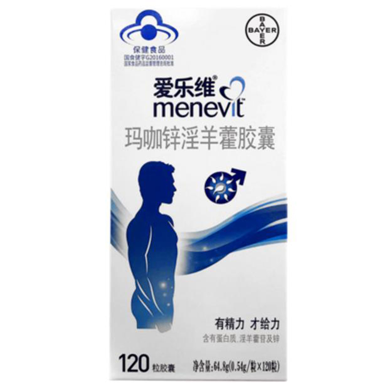 爱乐维 玛咖锌淫羊藿胶囊 64.8g(0.54g*120粒)